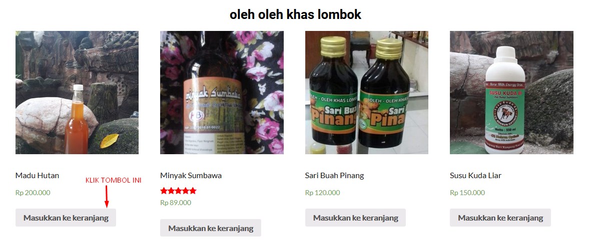 cara beli oleh oleh khas lombok 1