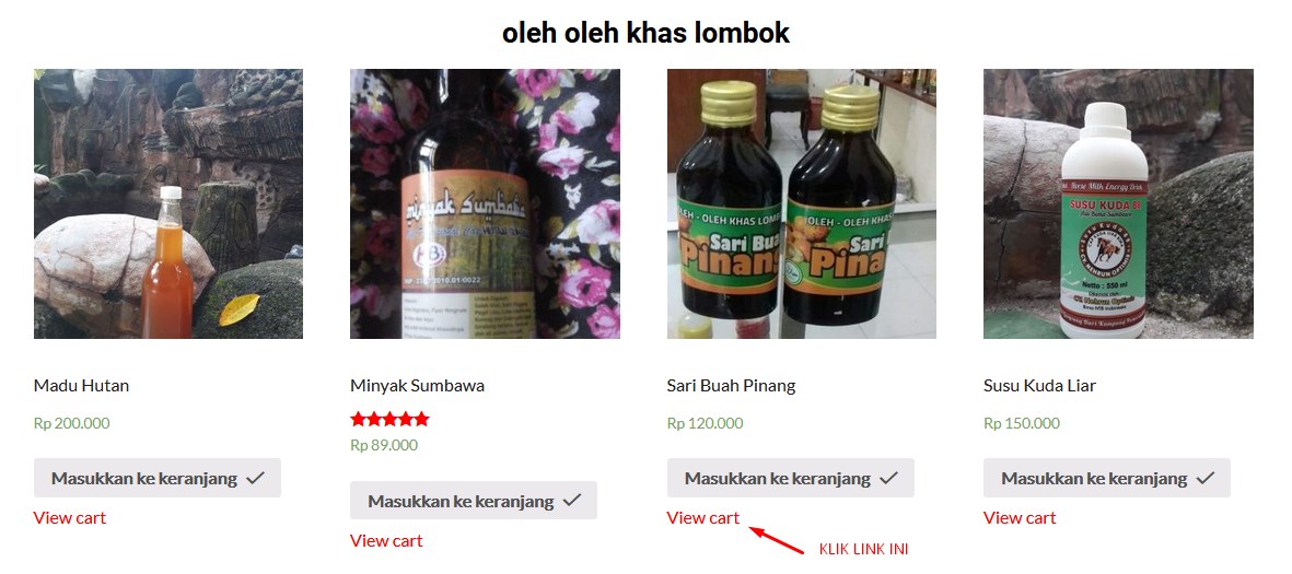 cara beli oleh oleh khas lombok 2